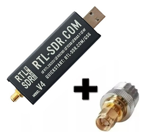 Rtl Sdr Hf Receptor Satelite 40m V3 + Conector Antena Sma M