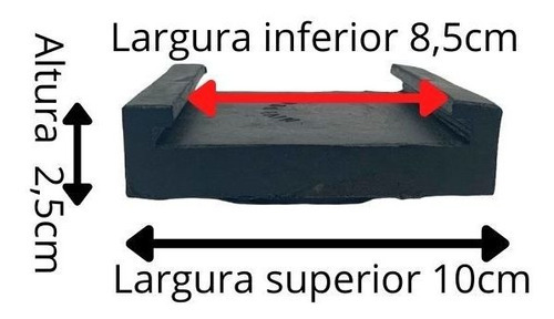 Sapata Borracha Para Elevador Automotivo Sp-45 4 Unid 127/220V