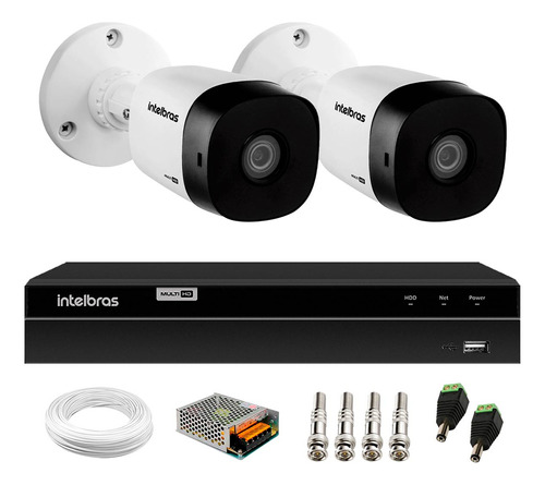 Kit 2 Câmeras De Segurança Residencial Dvr Intelbras 1004 G4