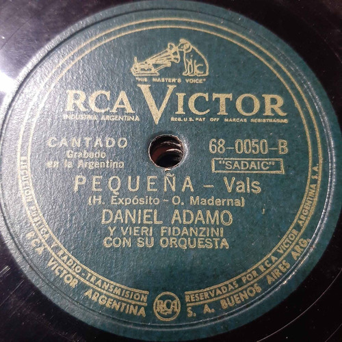 Pasta Daniel Adamo Vieri Fidanzini Rca Victor C240