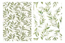 Comprar Decoupage Láminas Set De Hojas Verdes