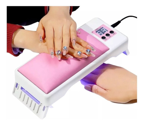 Cabina Secador Uñas 120w Uv Led Gel Semi Apoya Manos Transfo