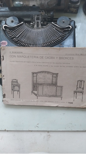 Antiguo Catalogo De Muebles Mascazzini-214 Páginas/ 28x18cm 