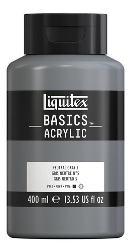 Tinta Acrilica Liquitex Basics 599 Neutral Gray 5 400ml