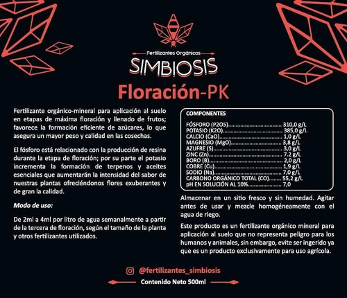 Simbiosis - Floración P-k