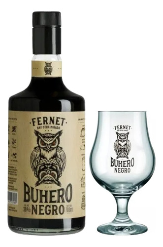 Fernet Buhero Negro 700 Ml + 1 Copon Buhero Negro De Regalo 