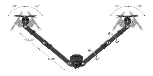 Soporte Monitor Doble Brazo Escritorio Articulado 12 A 27