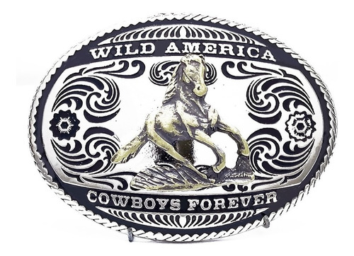 Fivela Country Cowboy Forever Luxo Para Cinto - Frete Grátis