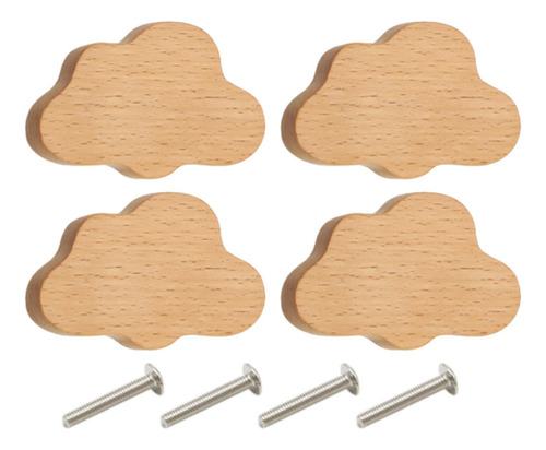 4x Perillas De Madera Para Gabinetes/tiradores De Cajones