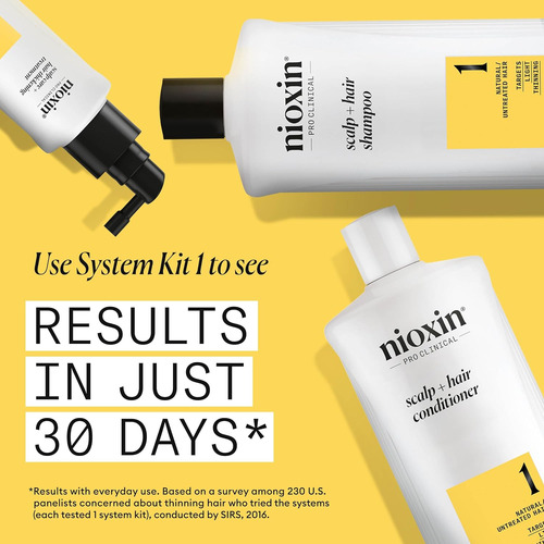 Nioxin System 1, Condicionador Terapêutico, Com Óleo De Hort