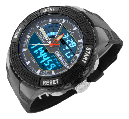 Reloj Montreal Hombre Ml1639 Ana-digi Luz Alarma Cronómetro