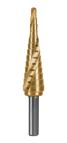 Broca Titanio 13 Escalones 1/8'' A 1/2'' Truper 101551
