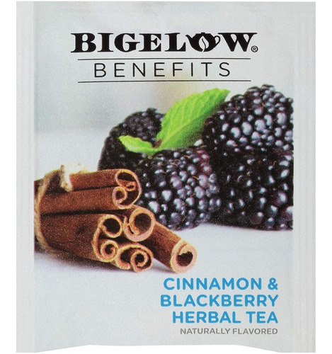 Te Canela Blackberry Bigelow Balance Azúcar Herbal 18 Bags