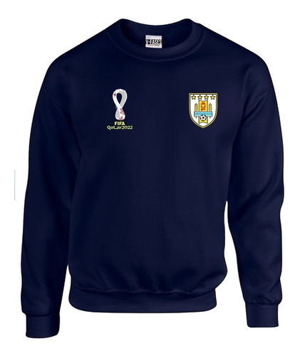 Buzo Deportivo Uruguay Qatar Fifa Mundial Futbol Crewneck