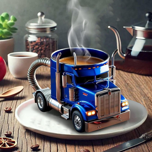2025 Taza De Café Para Camión Semirremolque Taza Creativa