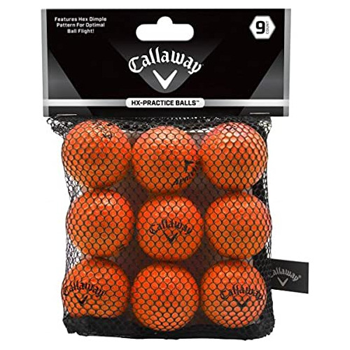 Pelota Practica Vuelo Suave Bolsa Malla 44 Color Naranja 9