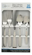 Comprar Set De Cubiertos Acero Inoxidable 20 Piezas Mainstays