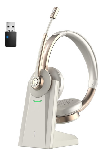 Auriculares Bluetooth Con Micrfono, Qcc Inalmbricos Con Canc