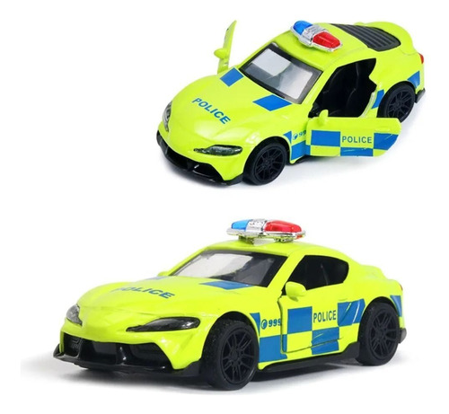 Auto Toyota Supra Gr Police Coleccion Esc 1:43 Metal