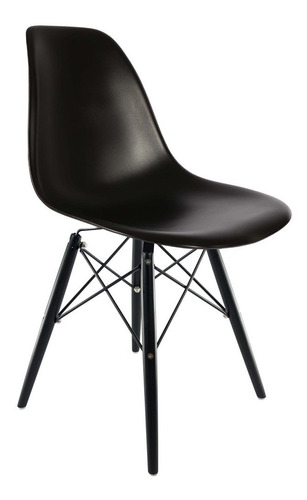 Set 4 Sillas Eames De Plástico Black - Económica - Por Irei