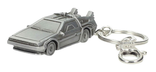 Back To The Future Time Machine Delorean Llavero Metal