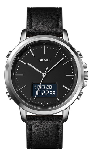 Skmei Minimalismo Reloj Analógico Digital Para Hombre Con Al