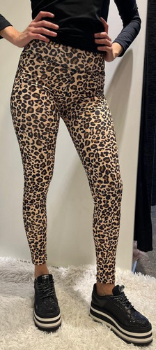 Calza Deportiva Mujer Animal Print Lycra