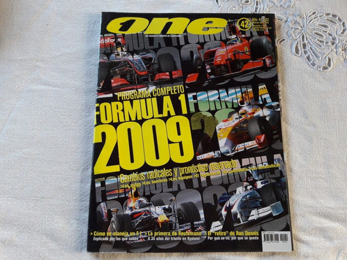 Revista One N° 42 Marzo 2009 Programa Completo F1 2009