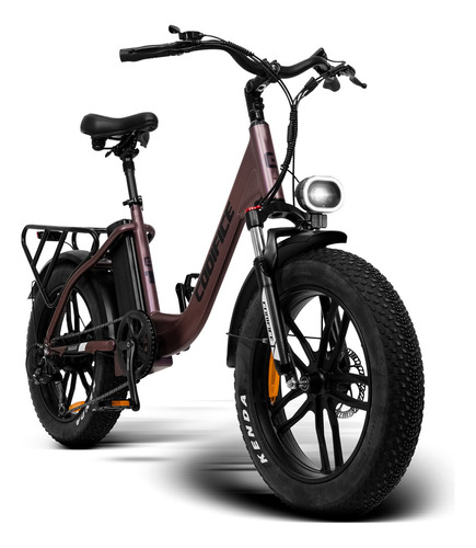 Bicicleta Elétrica 350w Aro 20 Codifice Shimano 7v Radar Cor Marrom