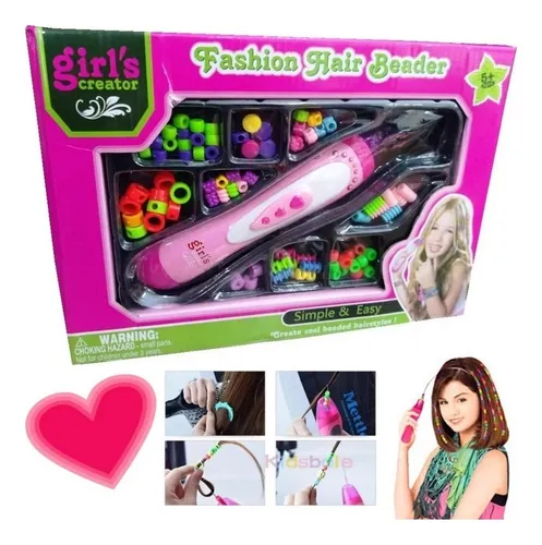 Kit De Chaquiras Con Trenzador Para Cabello