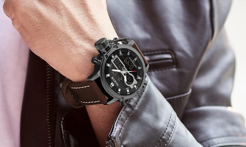 Relogio Masculino Esportivo Original Pulseira De Couro North