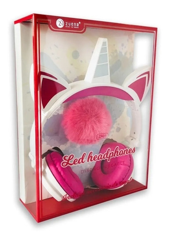 Auricular Iantil Unicornio Luz Led Anime Kawaii