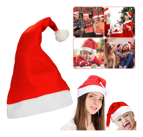 10u  Gorrito Gorro Navideño Papa Noel Santa Navidad Fiesta