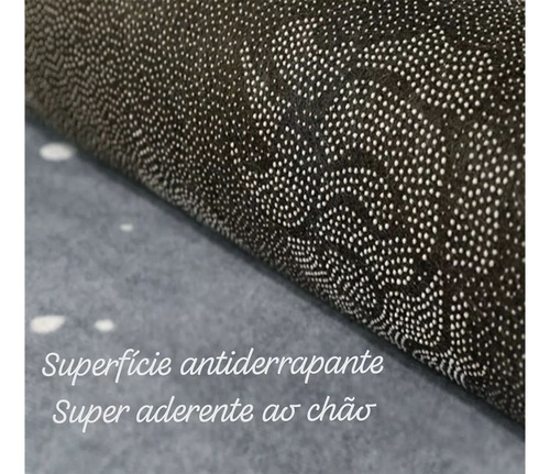 Tapete Camesa 100x140 Sala Quarto Poliéster Antiderrapante Comprimento 140 Cm Cor Espiralli Desenho Do Tecido Geométrico Largura 100 Cm
