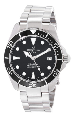 Reloj De Buceo Certina Ds Action Diver 38 Mm Acero Inoxidabl