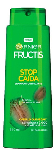Shampoo Garnier Fructis Stop caída en tubo depresible de 650mL por 1 unidad