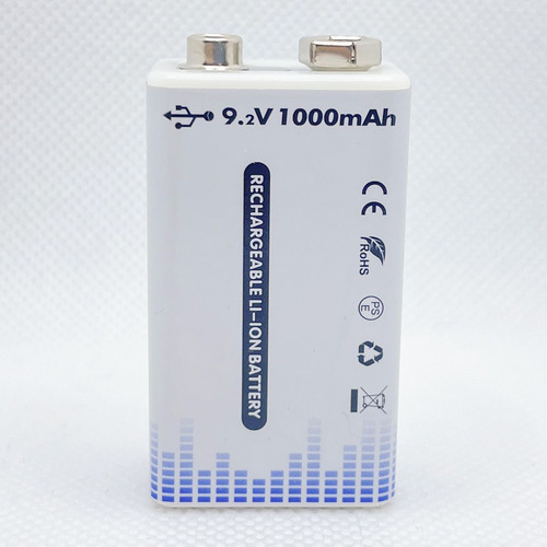 9v Recargables Usb C 650 Mah 1.5v Carga Rapida Sm