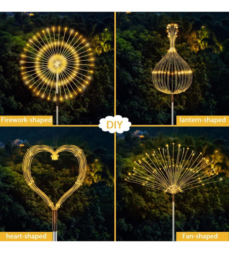 Luces De Exterior En Forma De Fuegos Artificiales