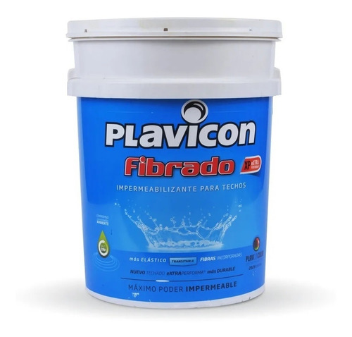 Plavicon Fibrado Impermeabilizante De Techos 10kg - Imagen -