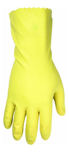 Guantes De Limpieza De Látex De Látex Para El Hogar Amarillo