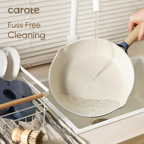 Bateria De Cocina Carote 15pzas Non Stick Azul