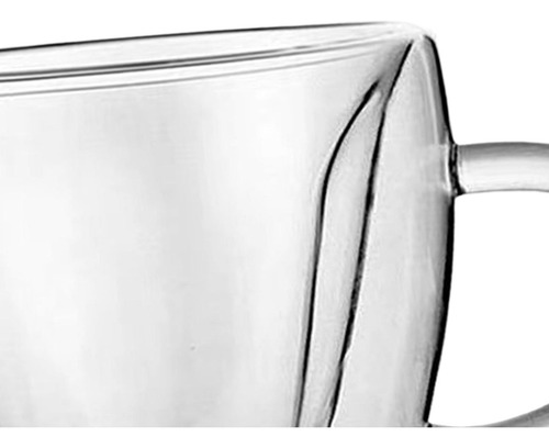 Alta Taza De Café De Pared Doble De Borosilicato