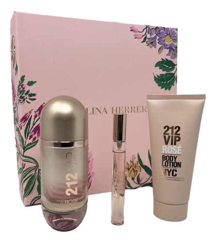 212 Vip Rose Edp 80 ml Loción corporal 100 ml 10 ml Adipec volumen unitario 80 ml