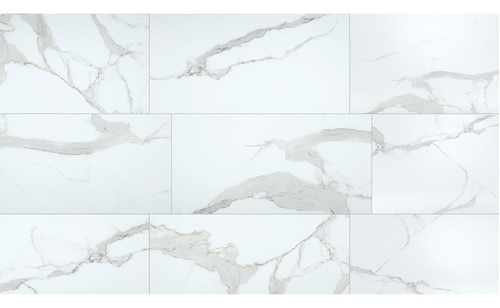 Aq Cerámica  Blanca Carrara (rect) 30x60 (c/144)