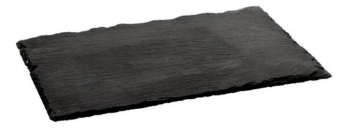 Piedra Pizarra Rectangular De Presentación 20x30x0.5 Cm Color Negro