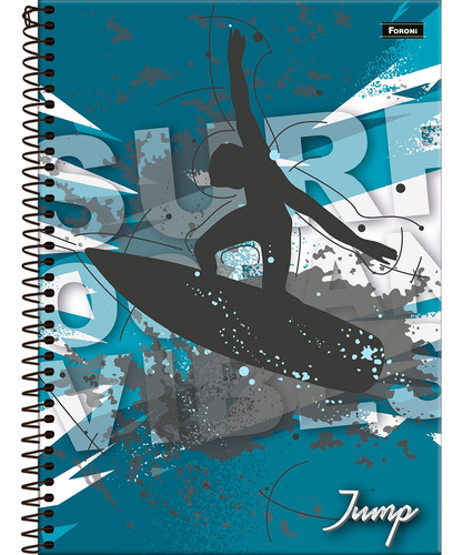 Caderno Jump - Surf - 1 Matéria - Foroni