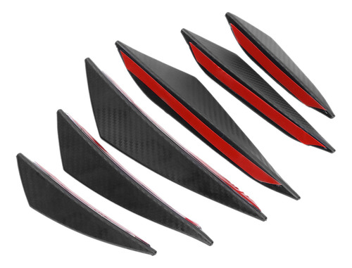 Pegatinas Tipo Canard For Parachoques Delanteros, 6 Unidade