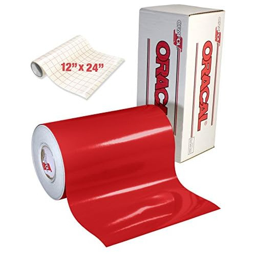 Vinilo Craft Adhesivo Brillante Rojo Cameo, Cricut Y Si...