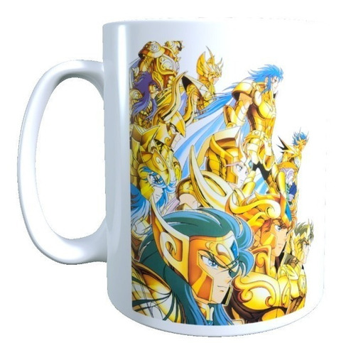 Taza Caballeros Del Zodiaco Anime Clasico Diseño 1