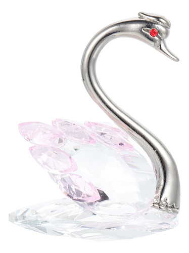 Decoración Escultórica Con Diseño De Cisne De Cristal Para E